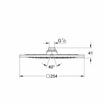 Coloana dus termostatata Hansgrohe, Crometta E 240, cu cap dus fix si mobil 1S